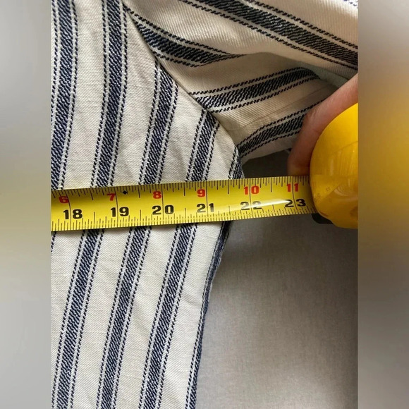 Emma & Olivia Linen Rayon pinstripe  blazer Sz XL - Picture 9 of 10